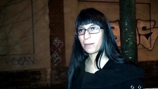 Sweet bookworm girl goes down to such some hard pecker