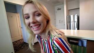 BBC is about to split her white pussy in half