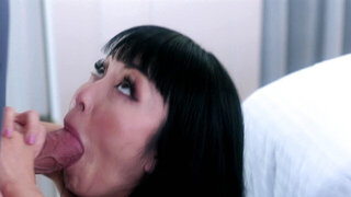 Asian cougar Marica Hase banged by a tall white lad