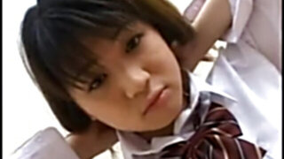 Naughty Asian Schoolgirl plays her Vagina and deep throats Hard-On
