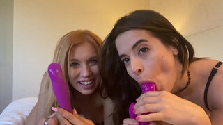 Abbie Maley and Madison Morgan lesbian negotiation