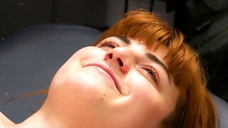 Chubby lesbian whore gets fucked by a horny masseuse