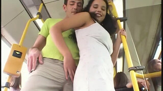 Hardcore public anal sex with German whore in the bus