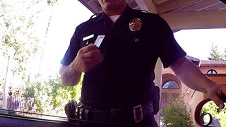 Teeny hottie sucks the police before getting fucked