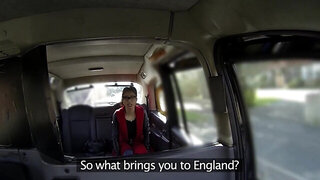 Cute tourist gives away her holes to a horny taxi driver