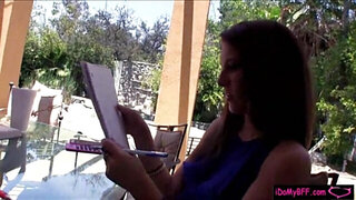 Nasty bffs study group n fucked the nerd