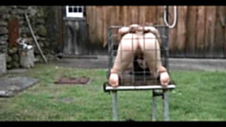Outdoor DOMINATION & SUBMISSION Cell Locked Enema Victim
