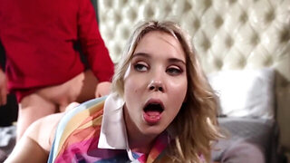 Sophia Sterling loves it when stepbro sniffs panties