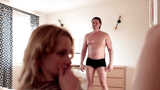 Stepdad is going to fuck a submissive teen with legs up