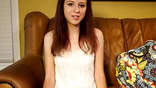 Tiny cutie with small breasts wants to swallow seed