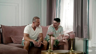 Son's slutty girlfriend is going to take daddy's dick