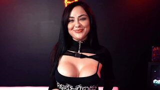 Cute girl with big boobs sucks and rides a hunk