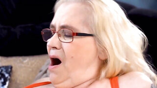 Stepmom with  saggy tits and pale skin gets rammed hard