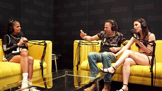 Busty brunette with amazing curves rocked by a big dick