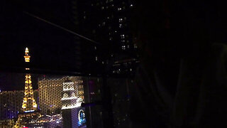 The view of the big city makes both of them very horny