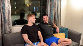 Jordan Starr having oral and anal sex with Trent Marx