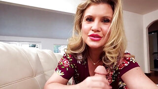 Stepmom with a fucked up face sucking and sucking