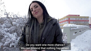 Stunning brunette finds a way to bounce on his dick