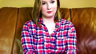 Chubby blonde babe is willing to get the creampie