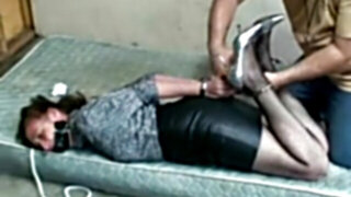 steel handcuffed elbows