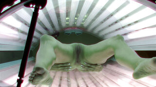 Amazing Hot Teen in Solarium