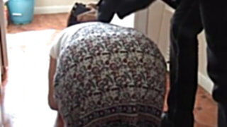 Upskirt british granny lets me sniff her thongs for cash