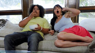 Stepmom gets fucked after this teen sucks him off