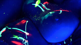 Big hair and big tits: Eva Angelina gets fucked in neon glow