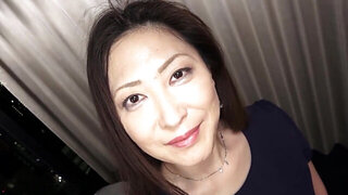 Ayono Nishi wears stockings while banged by a dude