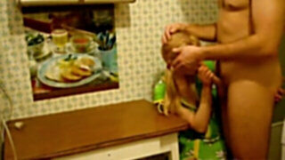 Russian wifey plowed on kitchen