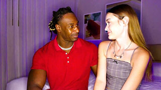 Della Cate is eaten out and fucked by a black dude