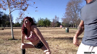 Lauren Phillips sucked huge dick after titty fuck