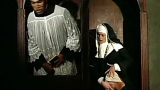 BIG BLACK COCK for white nun