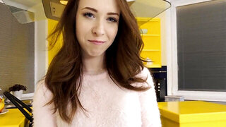 Hospitable teen Nata Ocean fucks all her male guests