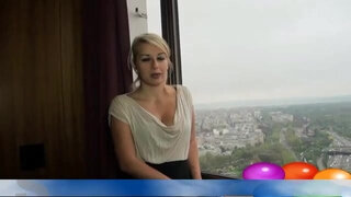 French Amateur Tatiana from facebook fucked hardcore doggystyle and swallow cum