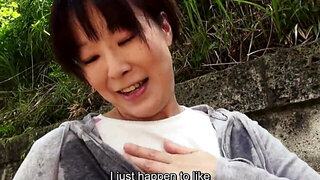 Nasty Japanese MILF is approached after her workout