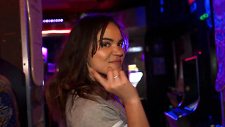 Slutty Brunette Sucks Cock And Fucks Stranger In Disco
