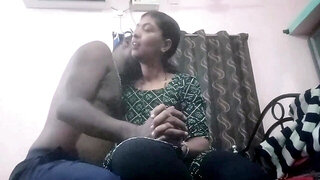 Amateur Indian couple are recording their sex life