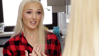Lesbian love shows what two cute blondes can do to each other