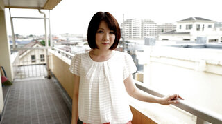 Japanese woman Ryo Tsujimoto is slowly edging her cunt