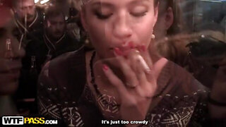 Amazing fuck in public toilet