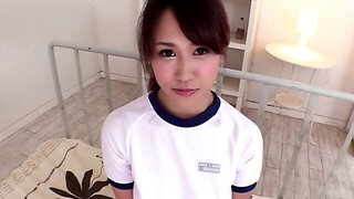 Busty Japanese slut gives POV handjob and sloppy titjob