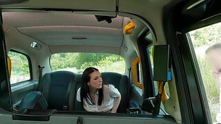 Prague pussy gets banged in that fucking taxi
