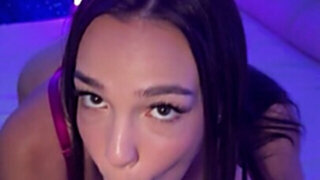 Rissa May masturbates and gives a POV blowjob