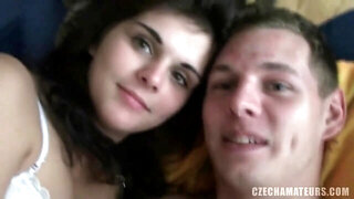 Czech amateurs ultra-ultra-cute brown-haired dame plows rock hard