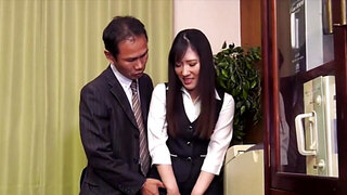 Sweet Asian lady allows her boss to pump her full of cum