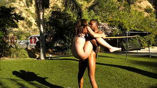 Isiah Maxwell picks up and bangs Gia Derza with intensity