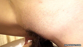Attractive Asian slut reaches orgasm during hard sex