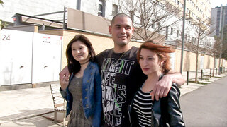 Miyuki Son is stripped and fucked at the porn casting