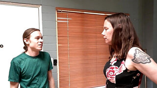 Long-haired lad Conor is fucking his stepmom Eileen